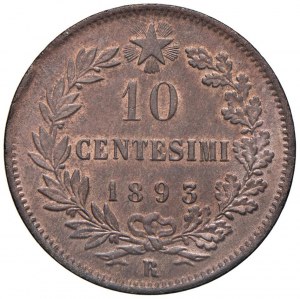 Umberto I (1878-1900) 10 cents 1893 R - Nomisma 101...