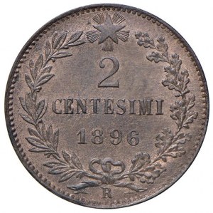 Umberto I (1878-1900) 2 Cents 1896 - Nomisma 1025 C...
