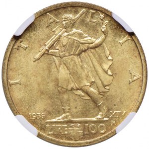 Vittorio Emanuele III (1900-1946) 100 Lire 1936 A. XIV ...