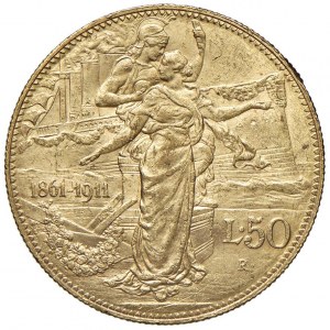 Vittorio Emanuele III (1900-1946) 50 Lire 1911 - Nomism...