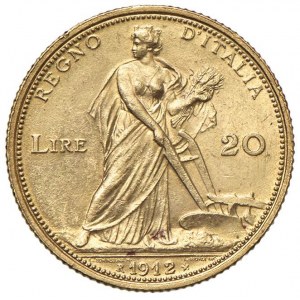 Vittorio Emanuele III (1900-1946) 20 Lire 1912 - Nomism...