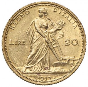 Vittorio Emanuele III (1900-1946) 20 Lire 1912 - Nomism...