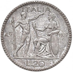 Vittorio Emanuele III (1900-1946) 20 Lire 1927 A. V - N...