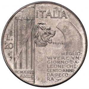 Vittorio Emanuele III (1900-1946) 20 Lire 1928 Elmetto ...