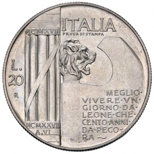 Vittorio Emanuele III (1900-1946) 20 Lire 1928 Elmetto ...