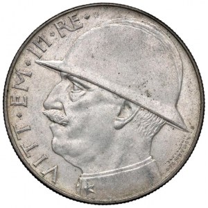 Victor Emmanuel III (1900-1946) 20 Lire 1928 Hełm ...