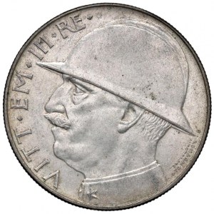 Victor Emmanuel III (1900-1946) 20 Lire 1928 Helmet ...