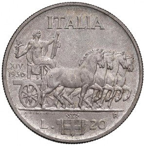 Vittorio Emanuele III (1900-1946) 20 Lire 1936 - Nomism...