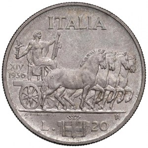 Vittorio Emanuele III (1900-1946) 20 Lire 1936 - Nomism...