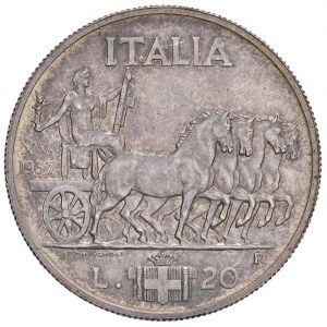 Vittorio Emanuele III (1900-1946) 20 Lire 1937 - Nomism...