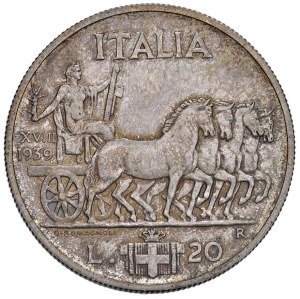 Vittorio Emanuele III (1900-1946) 20 Lire 1939 - Gig. 4...