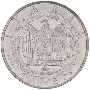 Vittorio Emanuele III (1900-1946) 2 Lire 1939 XVII Prov...