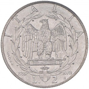 Vittorio Emanuele III (1900-1946) 2 Lire 1939 XVII Prov...
