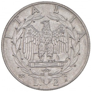 Victor Emmanuel III (1900-1946) 2 Lire 193... X... - ...