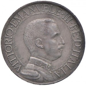 Vittorio Emanuele III (1900-1946) Lira 1908 esperimento...