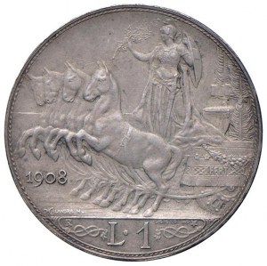 Victor Emmanuel III (1900-1946) Lira 1908 experiment...