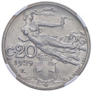 Vittorio Emanuele III (1900-1946) 20 Centesimi 1929 - N...