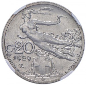 Vittorio Emanuele III (1900-1946) 20 Centesimi 1929 - N...