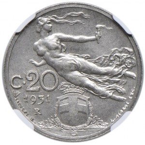 Vittorio Emanuele III (1900-1946) 20 Centesimi 1931 - N...