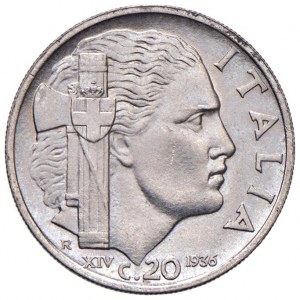 Victor Emmanuel III (1900-1946) 20 cents 1936 - N...