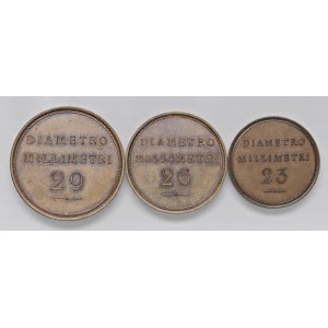 Victor Emmanuel III (1900-1946) 20, 10 et 5 cents ...