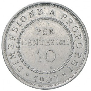 Vittorio Emanuele III (1900-1946) 10 Centesimi 1907 Pro...