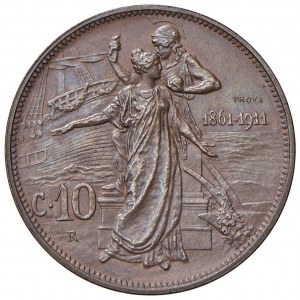 Victor Emmanuel III (1900-1946) 10 cents 1911 Pro...