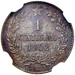 Vittorio Emanuele III (1900-1946) Centesimo 1902 - Nomi...