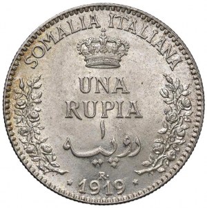 Victor Emmanuel III (1900-1946) Somalia - Rupee 1919 ...