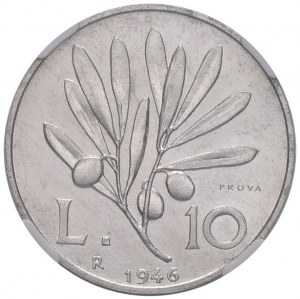 REPUBBLICA ITALIANA (1946-) 10 Lire 1946 Prova - IT In ...