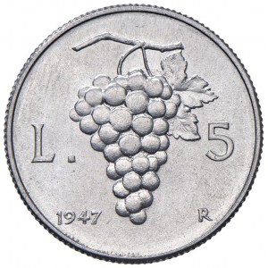 ITALIAN REPUBLIC (1946-) 5 Lire 1947 - Gig. 278 EN R...