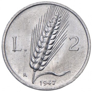 REPUBBLICA ITALIANA (1946-) 2 Lire 1947 - Gig. 325 IT R...
