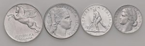 ITALIAN REPUBLIC (1946-) 10, 5 and Lira 1948 and 2 Lire 1849 - ...