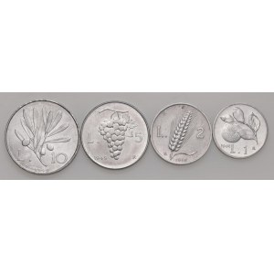 REPUBBLICA ITALIANA (1946-) 10, 5, 2 e una Lira 1949 - ...