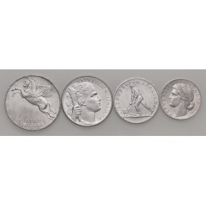 REPUBBLICA ITALIANA (1946-) 10, 5, 2 e una Lira 1950 - ...