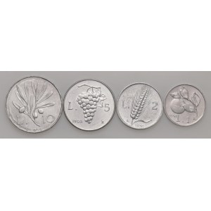 REPUBBLICA ITALIANA (1946-) 10, 5, 2 e una Lira 1950 - ...