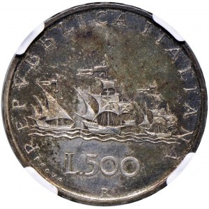 REPUBBLICA ITALIANA (1946-) 500 Lire 1957 Prova - Luppi...