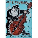 Edward Dwurnik (1943 - 2018), Contrabassist, 2017