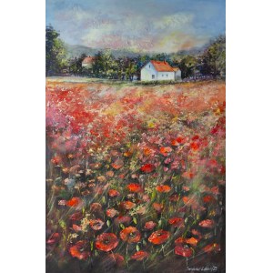 Anna SANDECKA-LĄKOCY (née en 1970), L'été dans la prairie, 2025