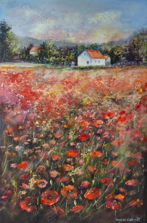 Anna SANDECKA-LĄKOCY (b. 1970), Summer in the Meadow, 2025