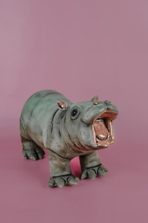 Katherine STACHURA (b. 1990), Pygmy hippopotamus, 2025