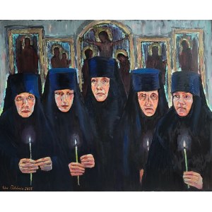 Yulia DETCZENJA (b. 1996), Portrait with candles, 2025