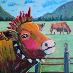 Monika MACIAŁEK (b. 1993), Punk cow, 2022