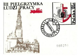 Envelope: 3rd Pilgrimage of Working People, Solidarity