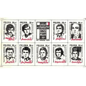 Znaczki: Górnicy kopalni Wujek polegli w grudniu 1981