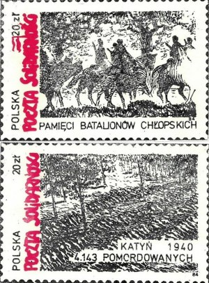 Set of two stamps: Solidarity Post Office