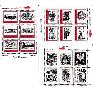 Set of eighteen stamps: Darlowko Post Office, Strzelin Post Office, Biala Podlaska Post Office