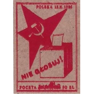 Znaczek: NIE GŁOSUJ! (Wybory 1985)