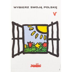 Maurycy STRYJECKI (1923 - 2003), Plakat: Wybierz swoją Polskę, Solidarność, 1989
