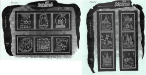 Set of twelve stamps: Post of the Mazovian Solidarity Confederation. Glogow, Kwidzyn